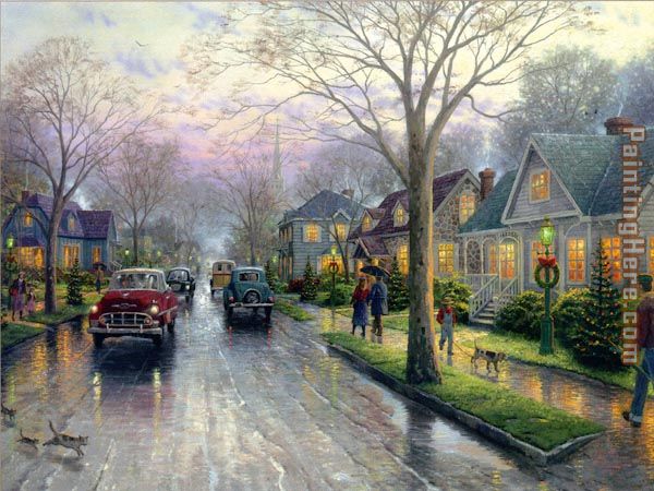 Thomas Kinkade Hometown Christmas